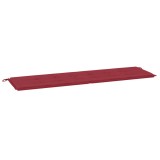 Cumpara ieftin Perna de banca de gradina, rosu, 180x50x3 cm, textil oxford