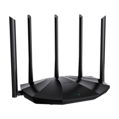 Router Wi-Fi 6, DualBand 2.4Ghz/5GHz, 300+1201Mbps, 5x6dBi, 4 porturi Gigabit - TENDA TND-RX2-PRO foto
