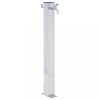 Coloana Apa Gradina vidaXL 60cm Otel Inoxidabil Argintiu, Robinet Exterior, Baza Stabila, Udare/Spalare