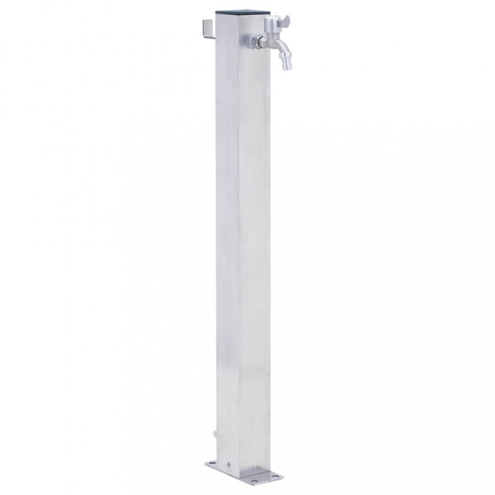 vidaXL Coloană de apă de grădină, 60 cm, oțel inoxidabil, pătrat 364497