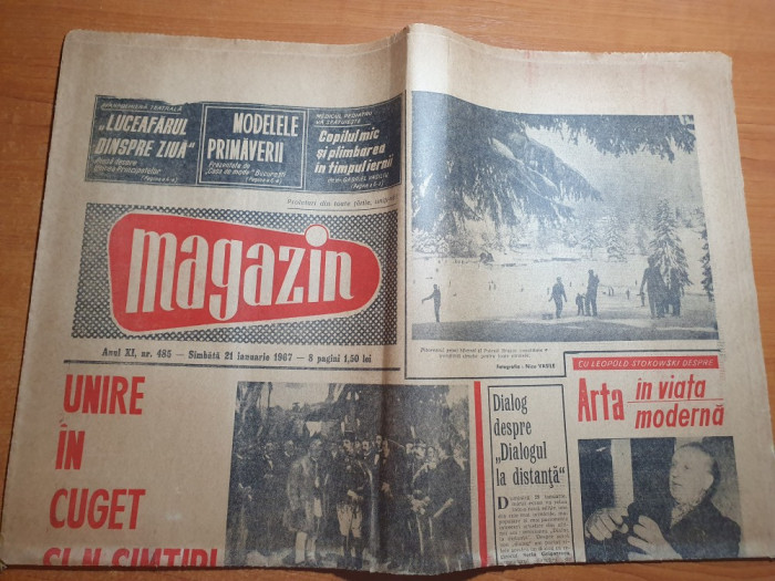 magazin 21 ianuarie 1967-articol orasul iasi,fondul muzeal ploiesti