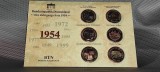 6 medalii AN 1954 bundesrepublik deutschland - der jahrgangs satz - PENTRU COLECTIONARI