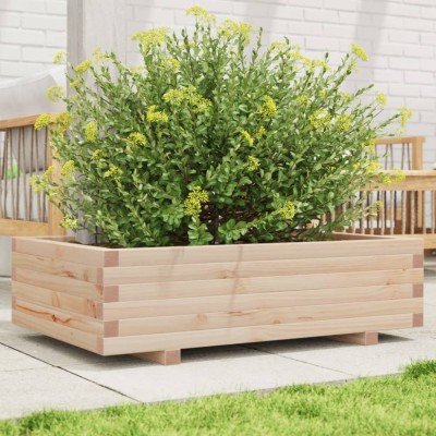 vidaXL Jardinieră de grădină, 90x60x26,5 cm, lemn masiv de pin 847343 foto