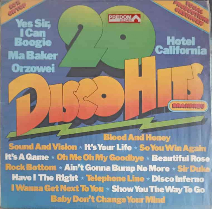 Disc vinil, LP. 20 Disco Hits-COLECTIV