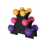 Cumpara ieftin Set 6 gantere Songmics Negru 30x27x11 cm