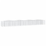 Cumpara ieftin Strat inaltat cu gabion arcuit, 400x50x50 cm, fier galvanizat
