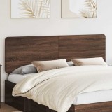 vidaXL Tăblie cap cu headboard Stejar &icirc;nchis 200 cm Lemn compozit 887843