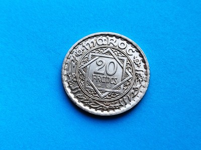 20 Francs 1947 Maroc-AUNC-RAR foto