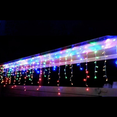 Instalatie premium turturi 200LED, cablu alb, 10m, consum redus foto