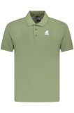 U.S. Grand POLO Tricou polo barbati cu logo brodat, Regular fit, verde deschis