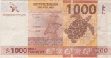 FRANTA OUTRE MER 1000 FRANCS FRANCI CFP ND( 2014) VF