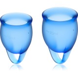 Satisfyer Feel Confident Menstrual Cup cupe menstruale Dark blue