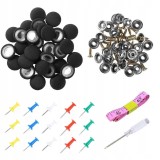 Kit Reparatie Tapiterie Auto Gri - Clipsuri Fixare Universale OEM
