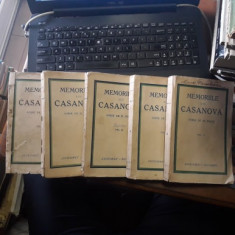 Memoriile lui Casanova scrise de el insusi-5 volume-prima editie foto