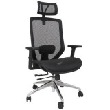 SCAUN FULL MESH NICE LUX - NEGRU/NEGRU
