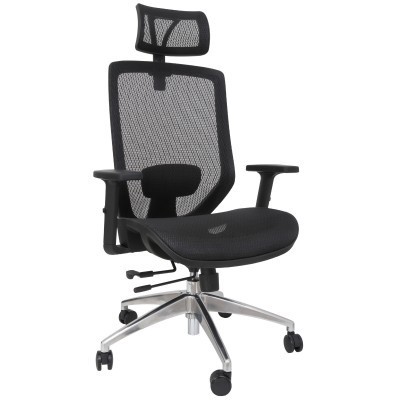 SCAUN FULL MESH NICE LUX - NEGRU/NEGRU