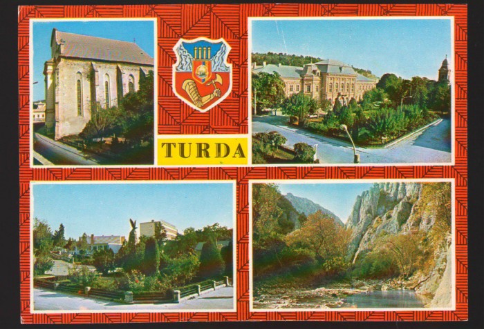 CPIB 22935 - CARTE POSTALA - TURDA. MOZAIC, STEMA, NECIRCULATA