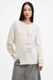 AllSaints pulover de l&acirc;nă WINNIE femei, culoarea alb, călduros, W111KB