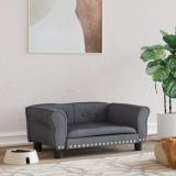 Gossi pat de caini, gri inchis, 70x45x30 cm, catifea