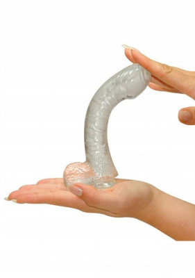 Dildo transparenta din jeleu foto