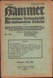 HST Z262 Revista protonazistă Hammer 454/1920
