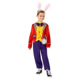 Costum iepuras White Rabbit pentru copii 3-4 ani 104 cm, Kidmania