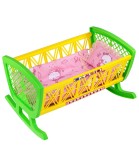 Pat cu Set de Dormit Papusi 47 Cm 2 Culori