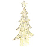 VidaXL Brad de Crăciun cu 160 LED Alb cald 150 cm PET 42018989