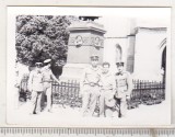 Bnk foto Sibiu - Monumentul lui Georg Daniel Teutsch, Alb-Negru, Romania de la 1950, Cladiri