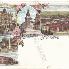 636 - CAMPULUNG, Arges, Litho, Romania - old postcard - unused