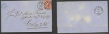 Germany North Conf 1871 Postal History Rare Cover+Content Leipzig to Koln DB.542