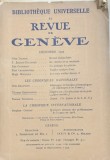 Revue de Geneve- revista in franceza, decembrie 1925