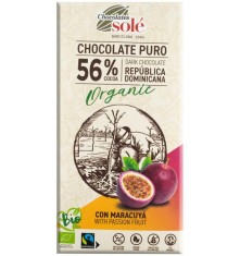 Ciocolata cu 56% Cacao cu Maracuja Eco 100 grame Chocolates Sole foto