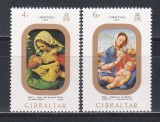 Gibraltar 1974 - Crăciun - Picturi de Solario, Bellini, MNH
