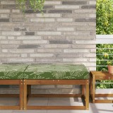 vidaXL Perna pentru canapea de exterior Design cu frunze Poliester 900826