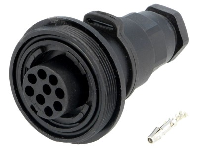 Conector circular mamă 9 pini IP68 foto