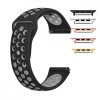 Curea Silicon VD Very Dream Compatibila Apple Watch 9/8/7/6/5/4/3/2/1/SE 41mm 40mm 38mm Negru/Gri