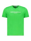 Cumpara ieftin Tricou barbati, cu imprimeu cu logo, Regular fit, Verde deschis, S