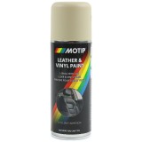 Spray vopsea auto, pentru intretinerea tapiteriei din piele, Motip, bej, 200 ml