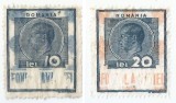 *lot 1108 cu 2 timbre fiscale de aviatie, 1936, oblit.