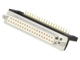 Soclu mamă D-Sub 37 pini pentru PCB THT
