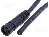 Conector M8, 3 pini, clasa etanseitate IP67, AMPHENOL - LTW8P-03AFFM-SL7A01