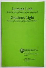LUMINA LINA , REVISTA DE SPIRITUALITATE SI CULTURA ROMANEASCA , AN XII , NR. 1 , IANUARIE - MARTIE , 2002 foto