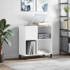VidaXL Dulap pentru discuri, alb, 84,5x38x89 cm, lemn compozit 831780