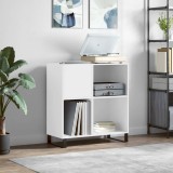 vidaXL Dulap pentru discuri, alb, 84,5x38x89 cm, lemn compozit