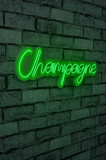 Decoratiune luminoasa LED, Champagne, Benzi flexibile de neon, DC 12 V, Verde, Neon Graph