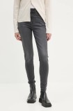 Levi&#039;s jeans 721 HIGH RISE SKINNY femei, culoarea gri 18882