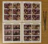 Regii Romaniei Mari, Centenarul incoronarii, minicoli de 5 timbre si 1 vinieta 2022 LP 2389d