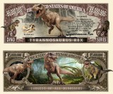 !!! SUA = FANTASY NOTE (TJ6) = TYRANNOSAURUS REX - 2017 - UNC / SERIA DINOZAURI