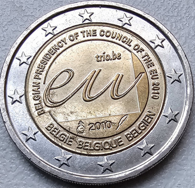 2 euro 2010 Belgia, Belgian Presidency of the European Union, km#289 foto